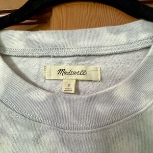 Madewell Tie-dye Light Gray T-shirt Dress